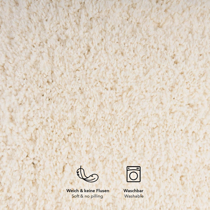 Sky Soft Badmat - Rechthoekig - Antislip achterkant - Crème / 70 x 120 cm