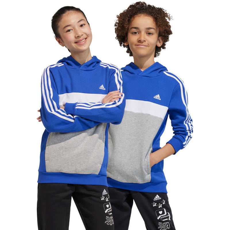 adidas Tiberio 3-Stripes Colorblock Fleece Hættetrøje Børn