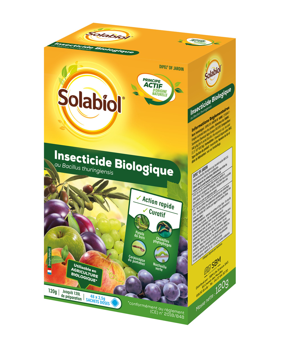 Sobioj120 | produit biologique| etui 48 x 2,5 g| 16 sachets doses | pr