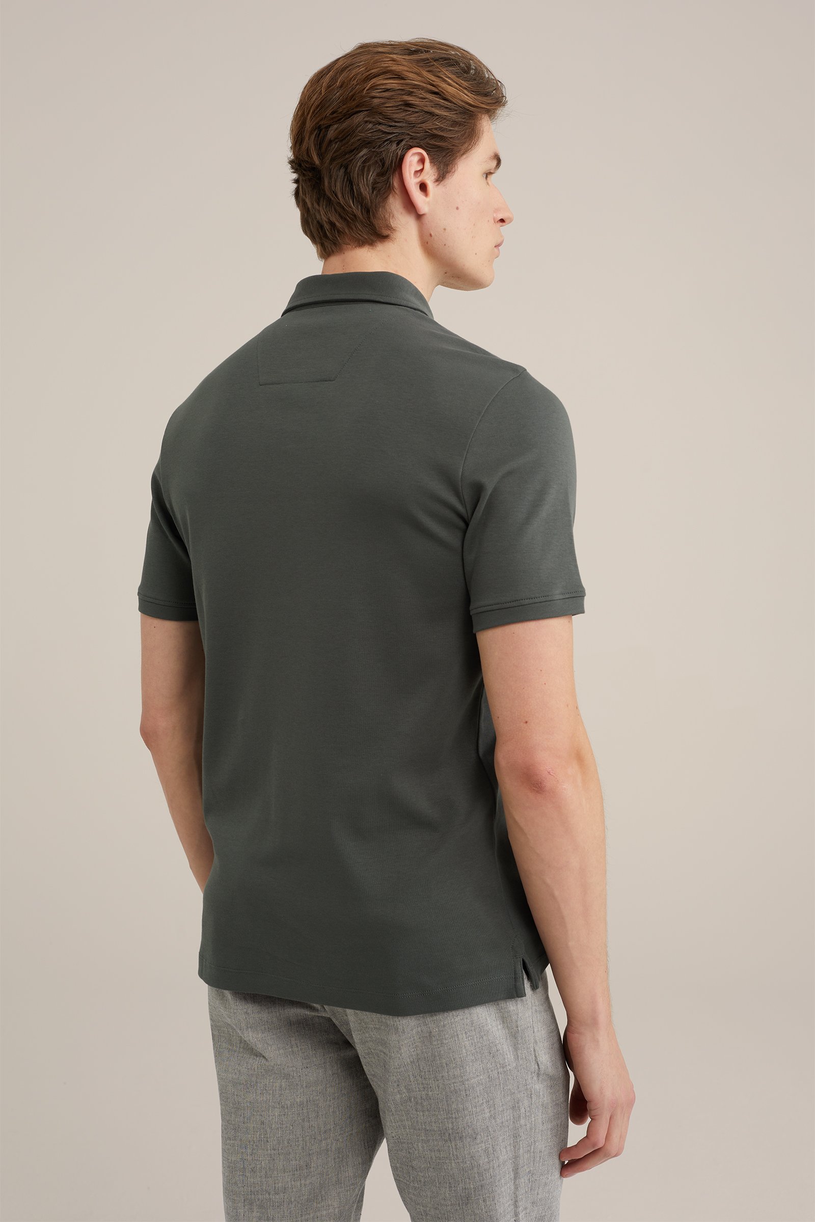 ultra soft polo WE Fashion Grijsgroen