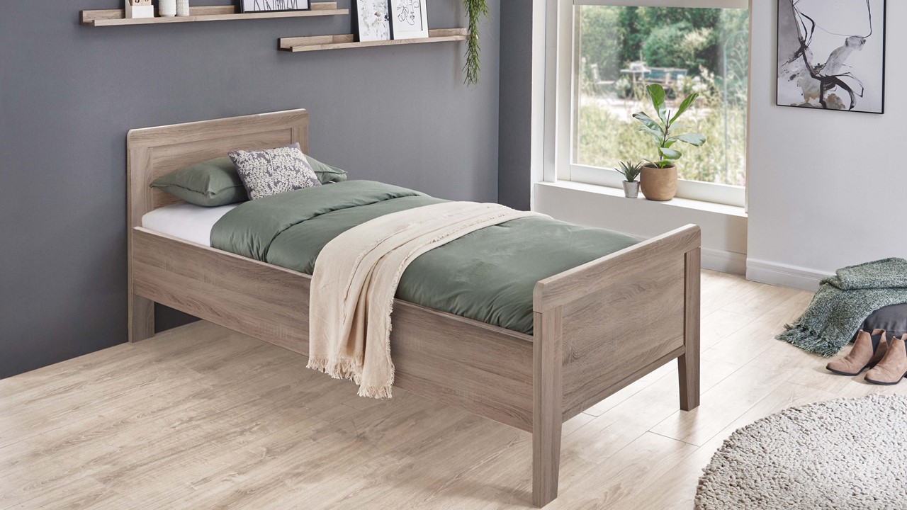 Bed Bienne Tradi truffel eiken