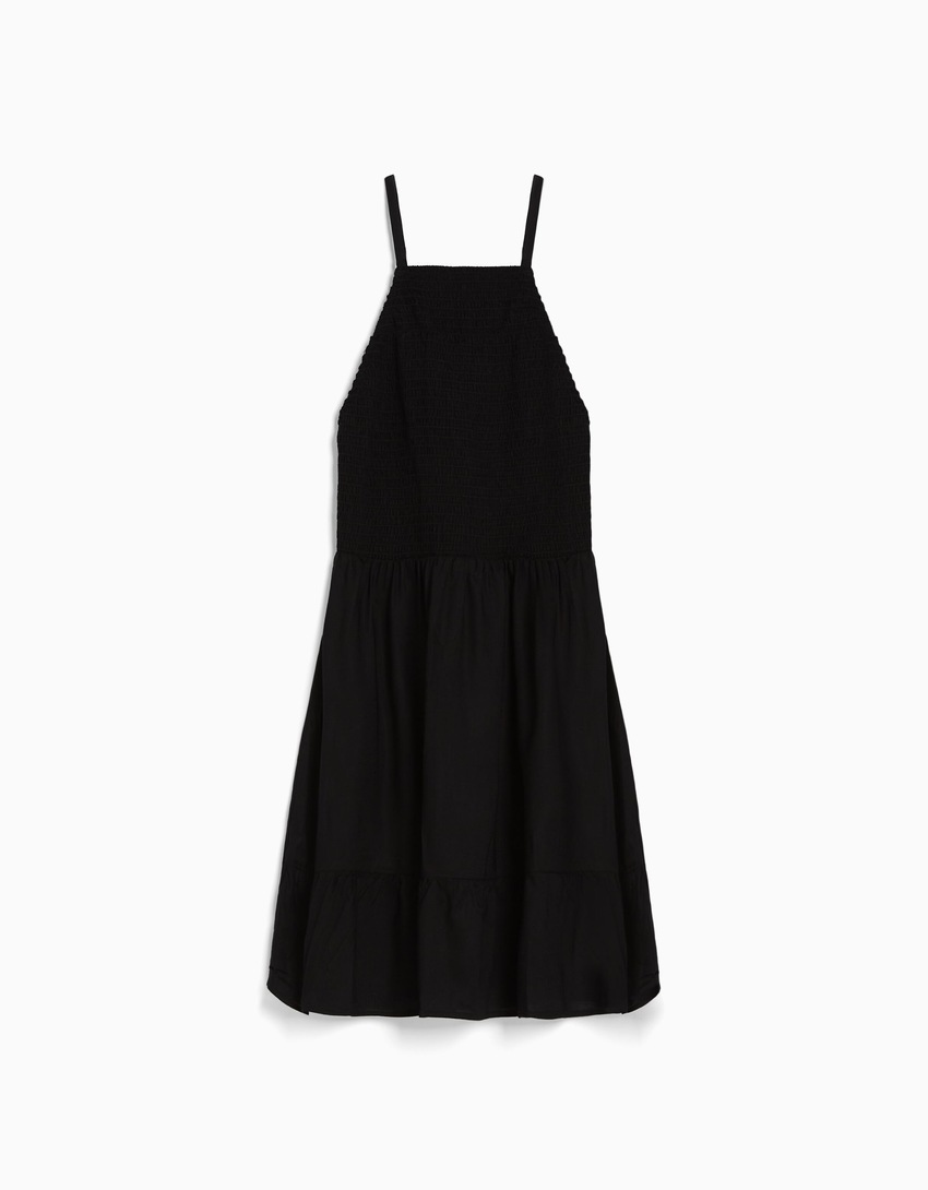 Vestido curto frente única