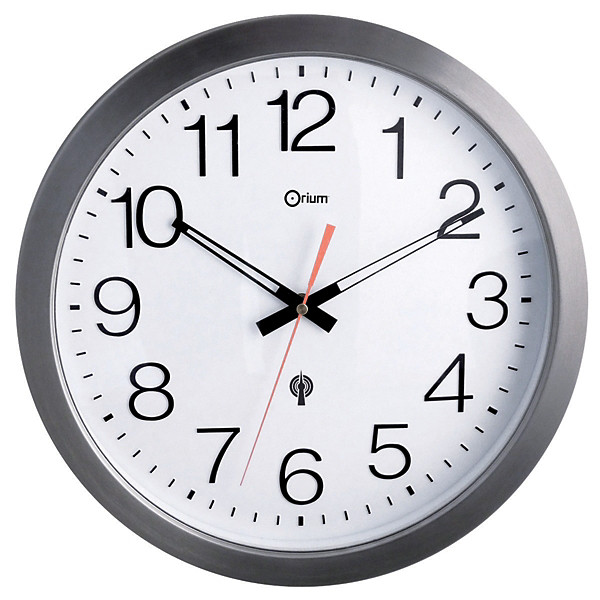 Horloge extérieure radio pilotée inox