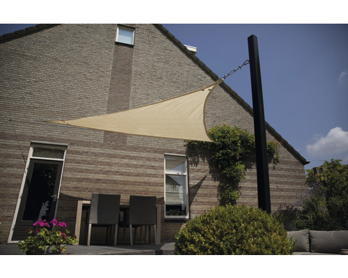 Zonneschermdoek driehoekig Coolfit off-white 360x360x360 cm