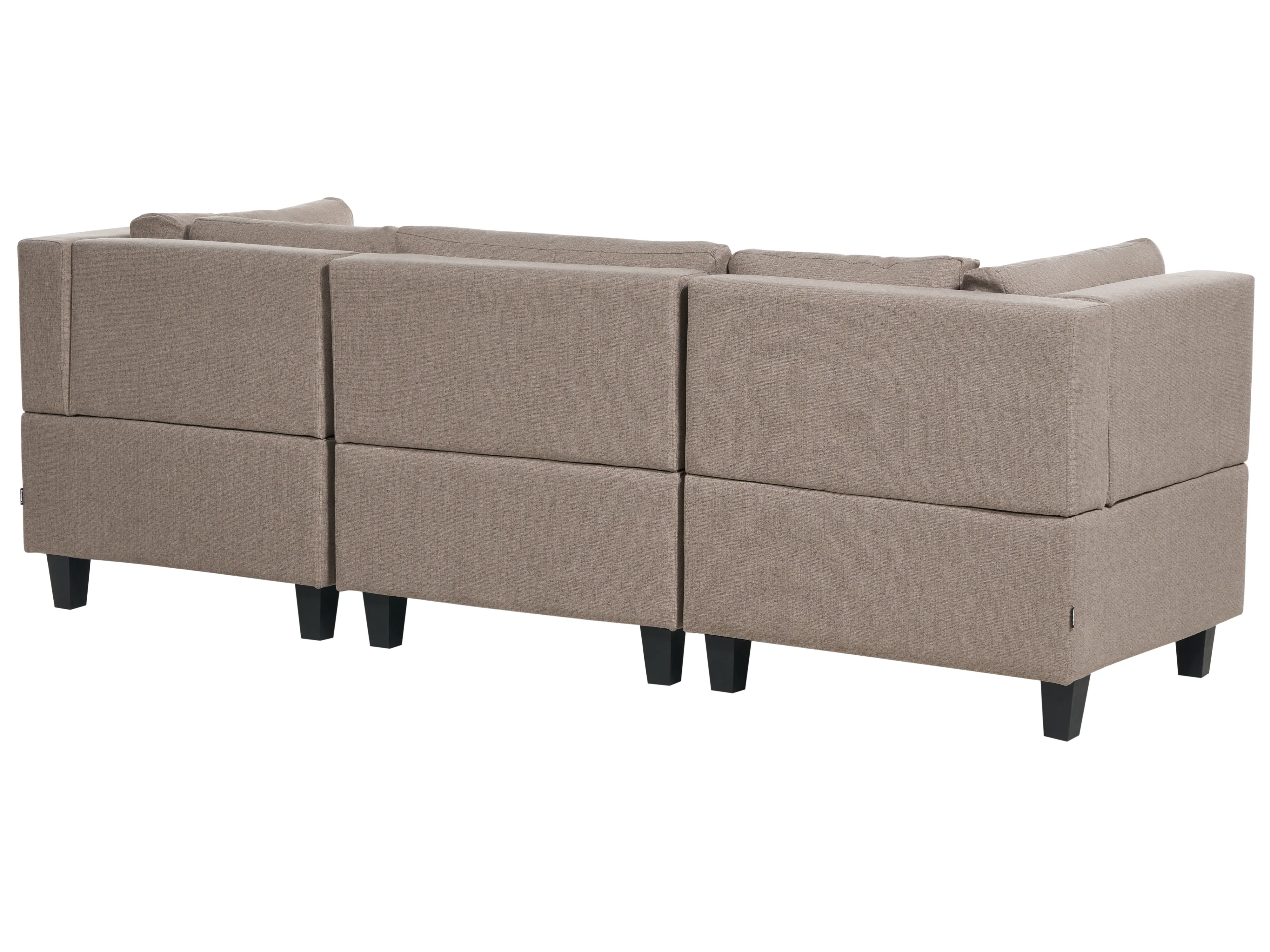Modulaire bank 3-zits UNSTAD Stof Bruin