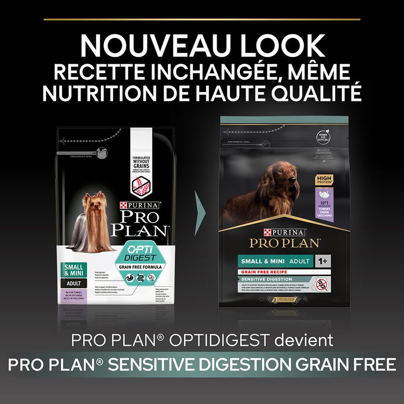 PURINA PRO PLAN Small & Mini Adult Sensitive Digestion sans céréales
