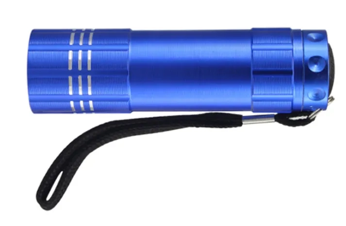 (9.3cm) Gigantblue LED Taschenlampe Outdoor Heimwerker Licht Batteriebetrieben (87.8013BL) - Blau