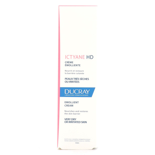 Crème émolliente visage Ducray Ictyane HD Peaux très sèches et atopiques
