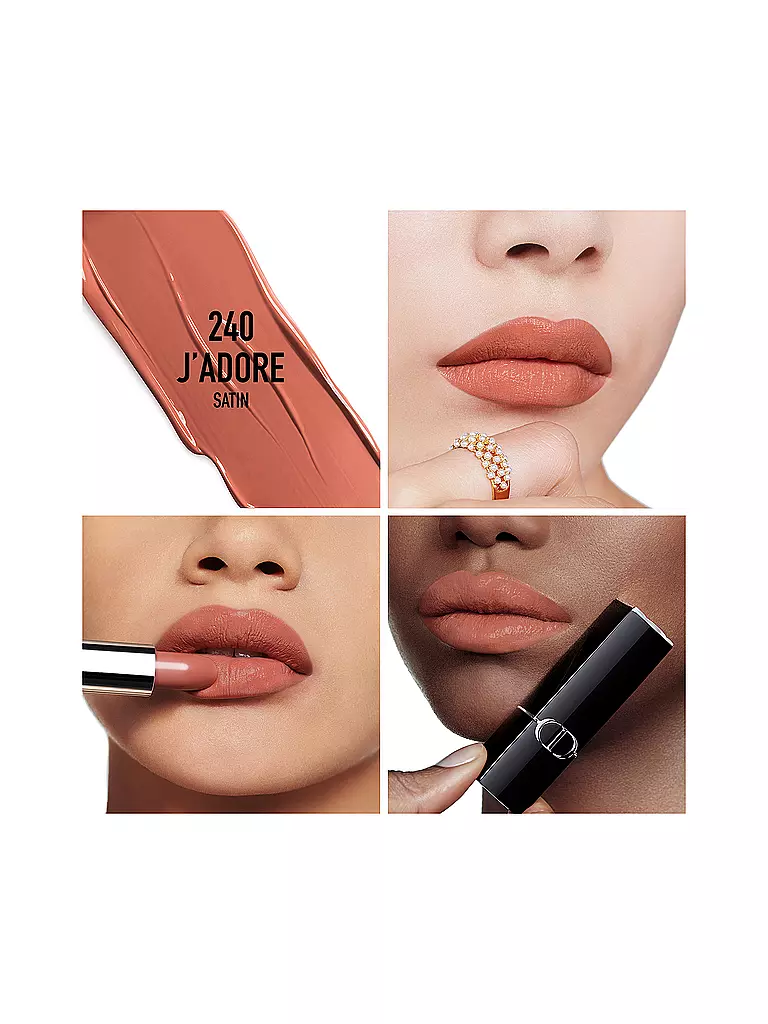 DIOR Lippenstift - Rouge Dior Satin Lipstick (240 J'adore)  hellbraun
