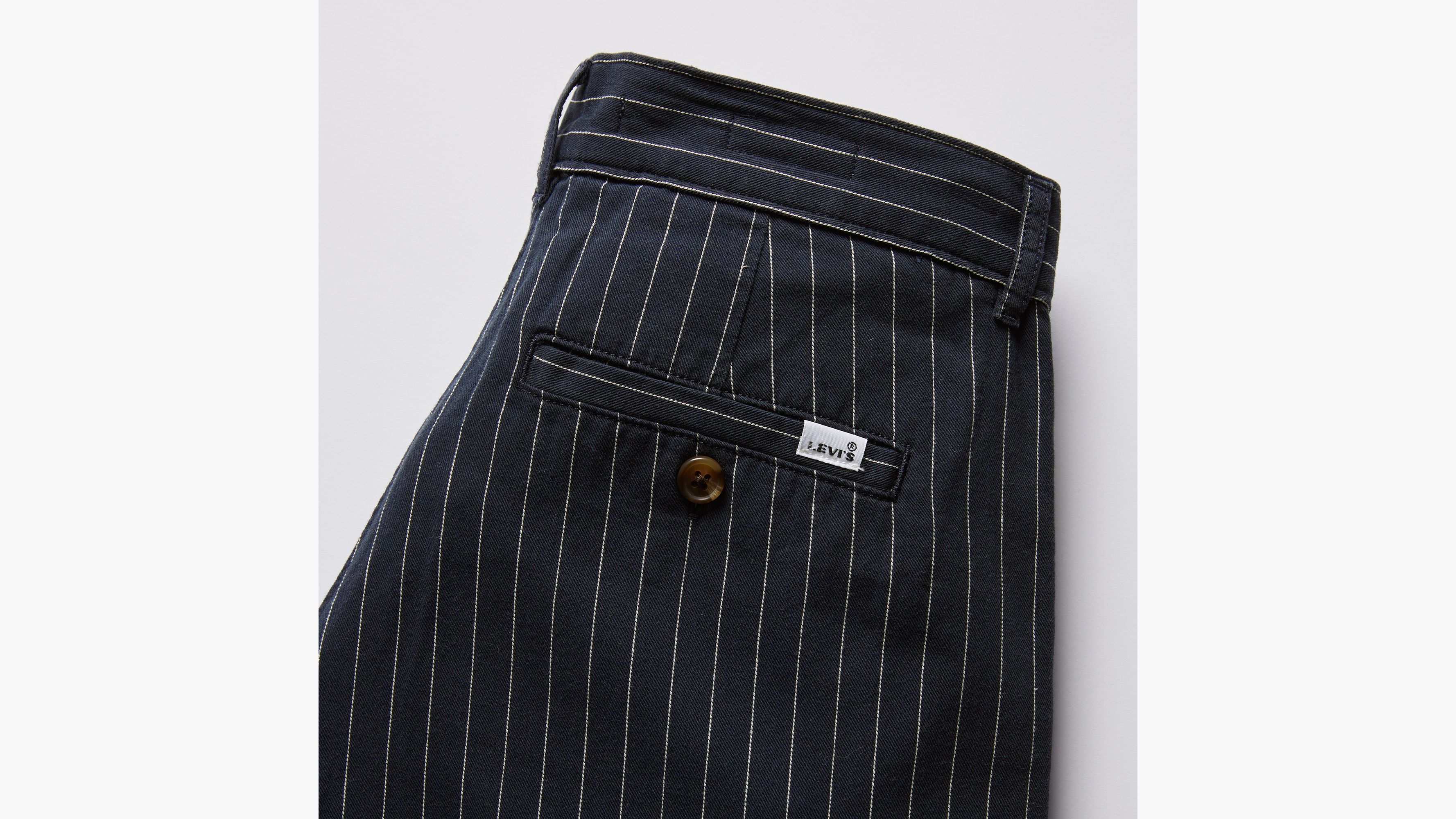 Pantalon à pinces Wide Leg - Lois Stripe - Bleu