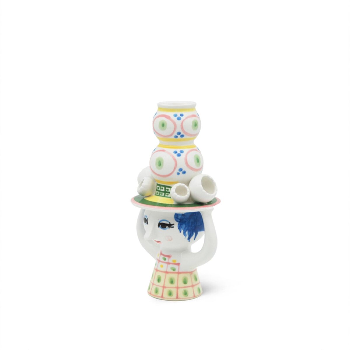 Lady with hat lysestake 16 cm, rosa
