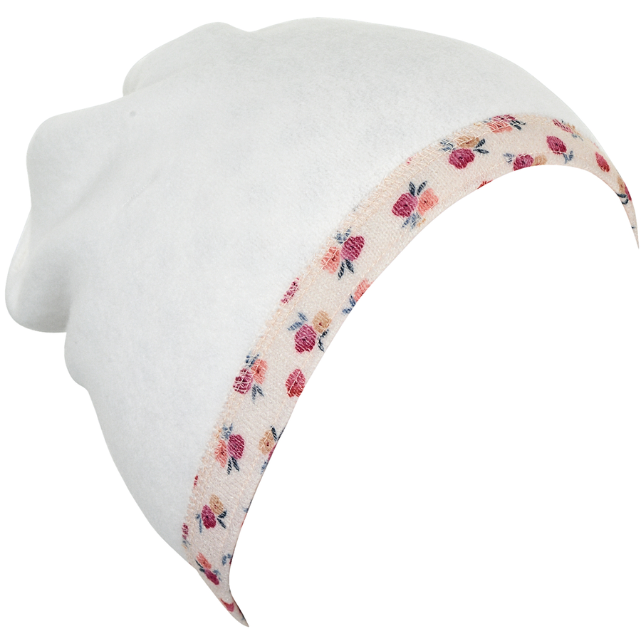 Sterntaler Slouch-Beanie Blumen beige