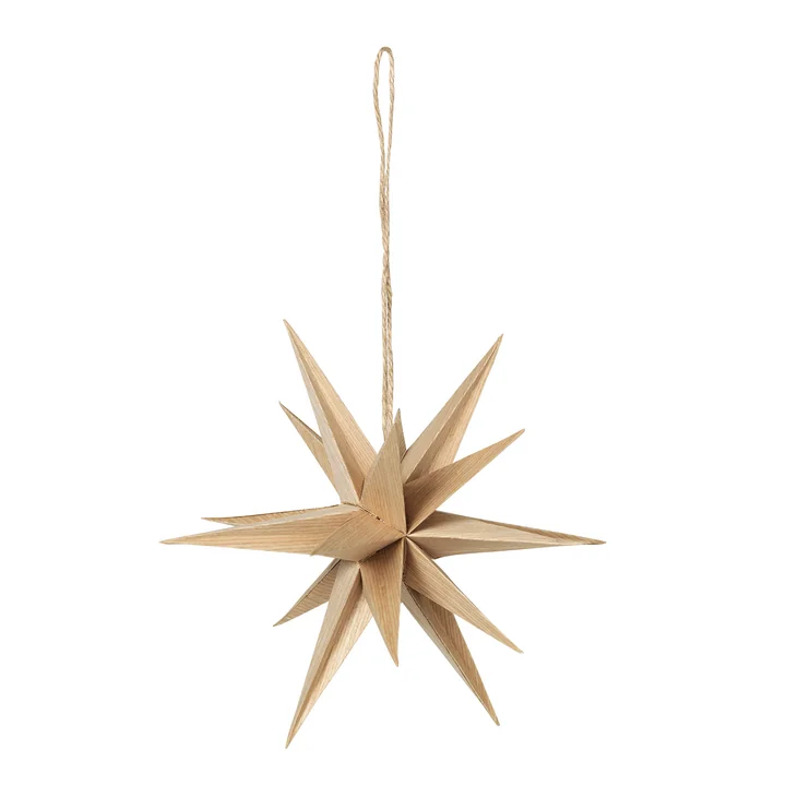Broste Copenhagen - Venus Stern-Anhänger, Ø 20 cm / natur