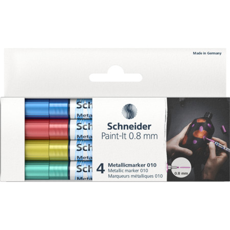 Schneider Paint-It 010 0.8 mm Set 2 Metallicmarker - 0.8 mm