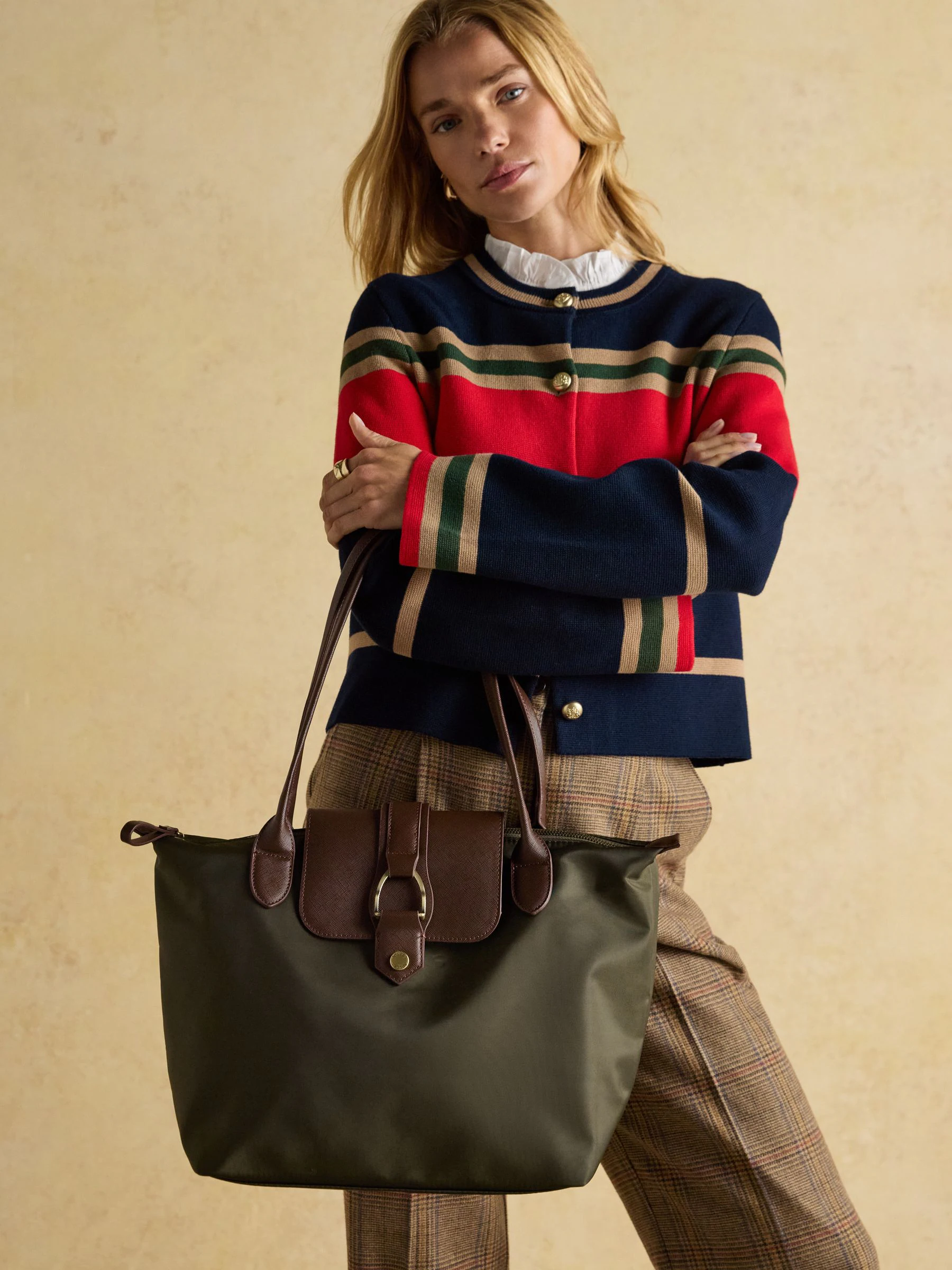 Kakigroen - Joules Edie Shopper tas