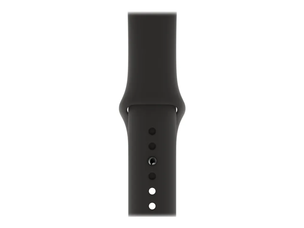 [OUTLET] - Apple Watch Series 5 (GPS   Cellular) - 40 mm - rumgråt aluminium - smart ur med sportsbånd - fluoroelastomer - sort - båndstørrelse 130-200 mm - S/M/L - 32 GB - Wi-Fi, Bluetooth - 4G - 30.8 g