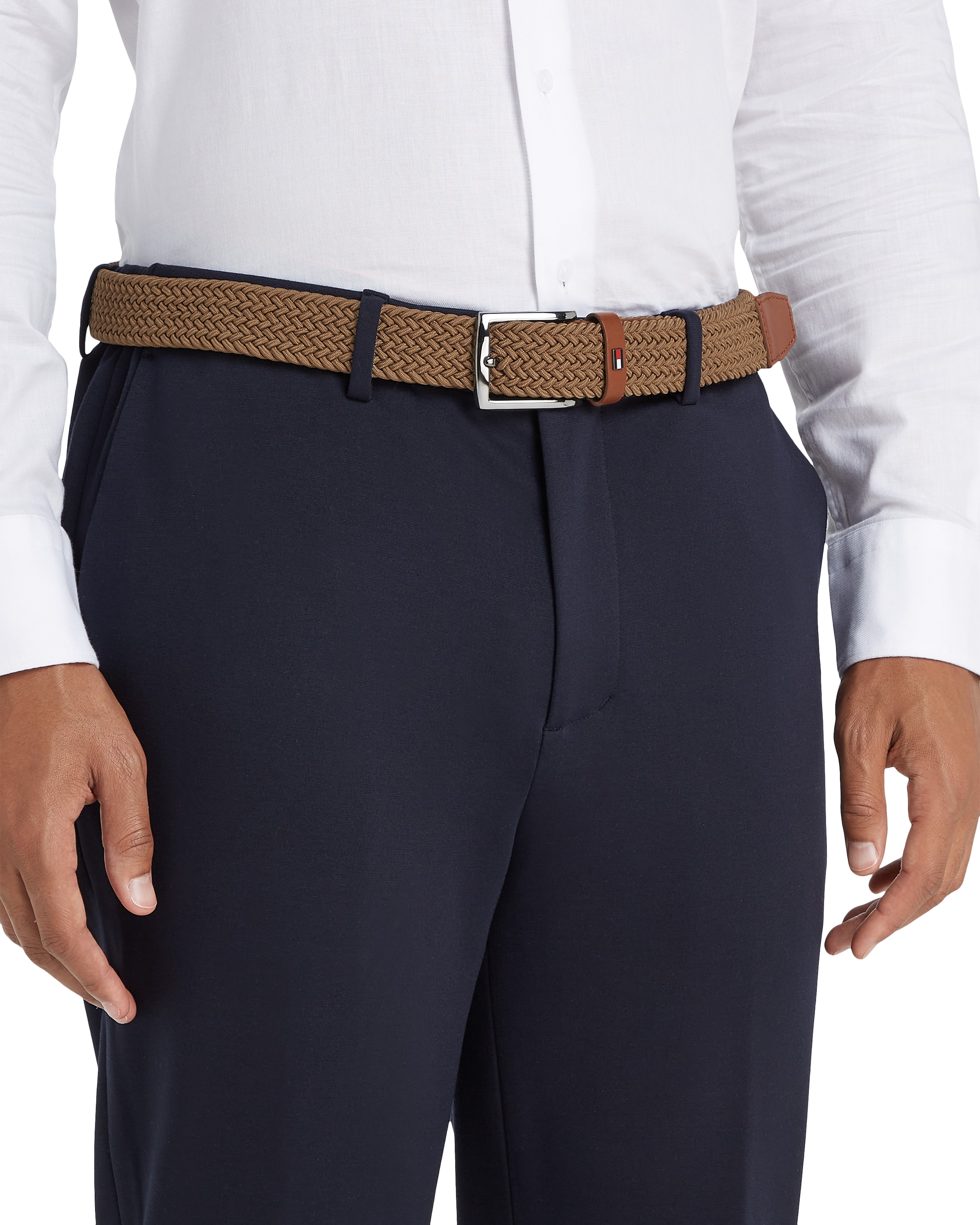 Tommy Hilfiger Flechtgürtel »DENTON ELASTIC 3,5 cm breit«, Grössenverstellbar