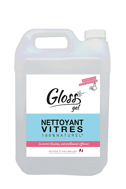Nettoyant vitres vinaigre 100% naturel Gloss gel 5L
