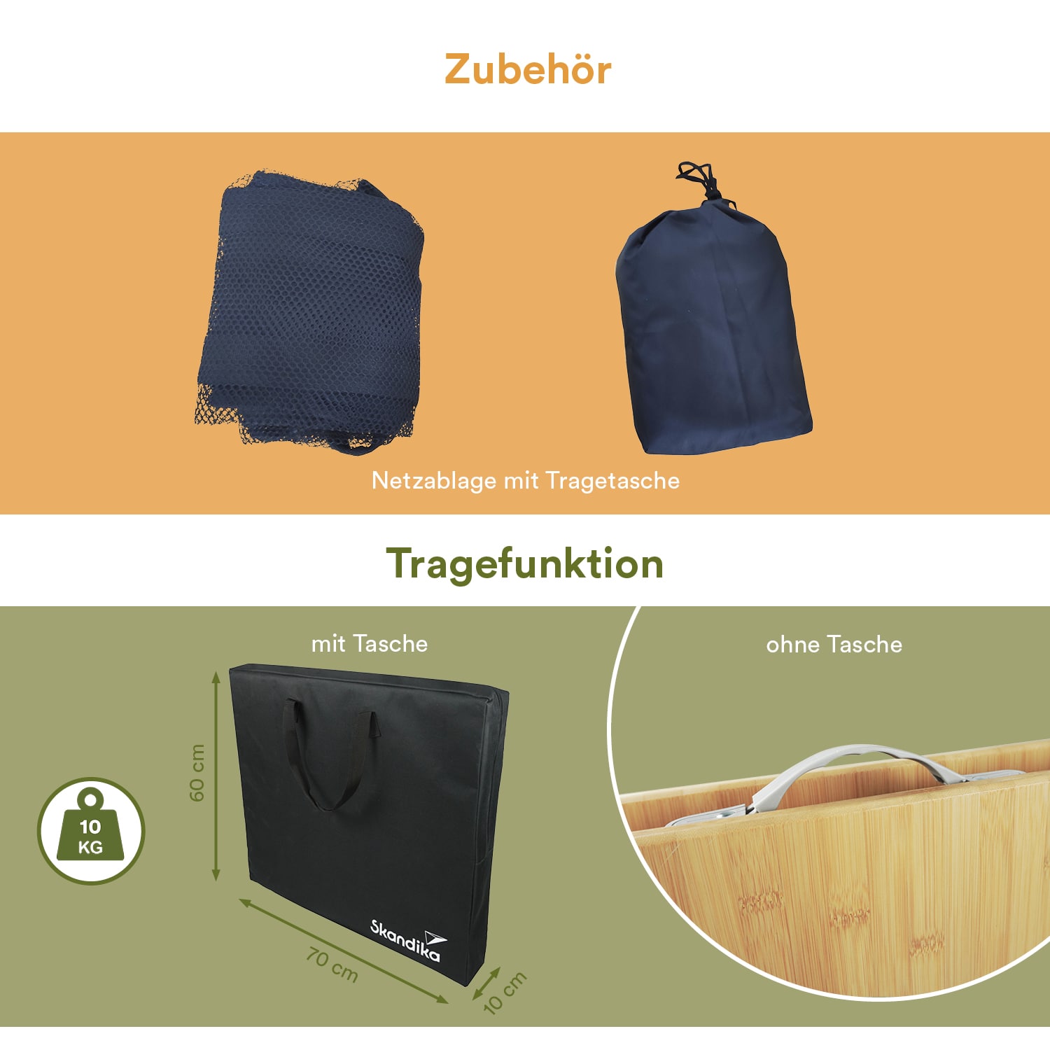 Skandika Bambus Tolja Tafel