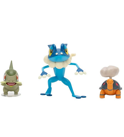 Pokémon Figuren - 3er-Pack - Battle Figure - Torkoal, Axew und F