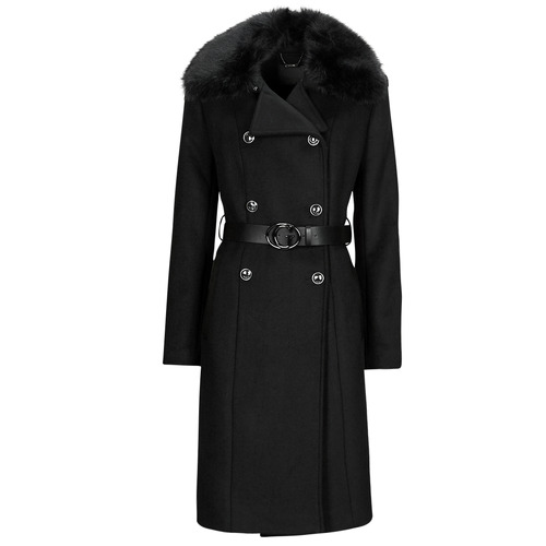 Guess - PATRICE BELTED COAT - Noir