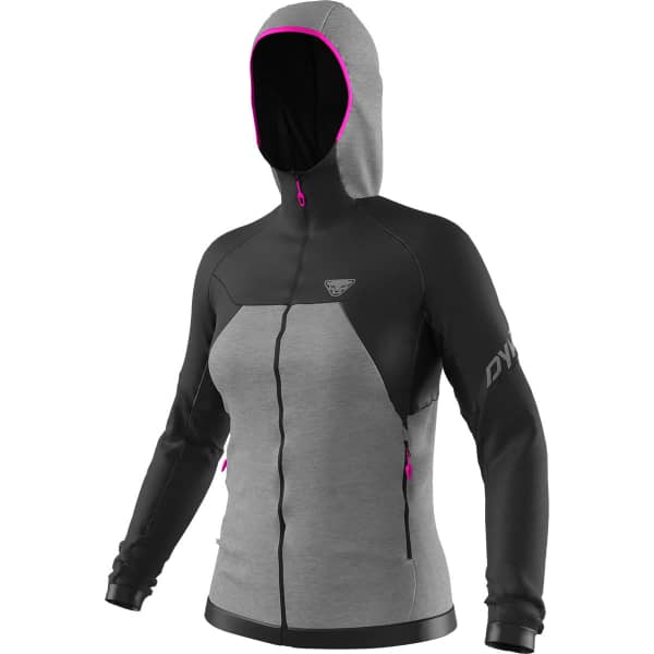 Veste polaire ski rando DYNAFIT TOUR WOOL THERMAL W HOODY BLACK OUT