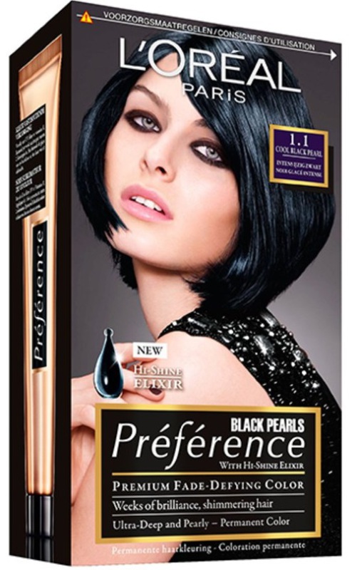 L'Oréal Paris Preference Paris 1.1 Cool black pearl ijzig zwart 174 ml