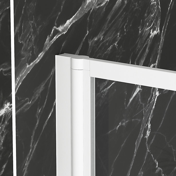 Pare-baignoire 130 x 75 cm blanc Essentiel Galedo