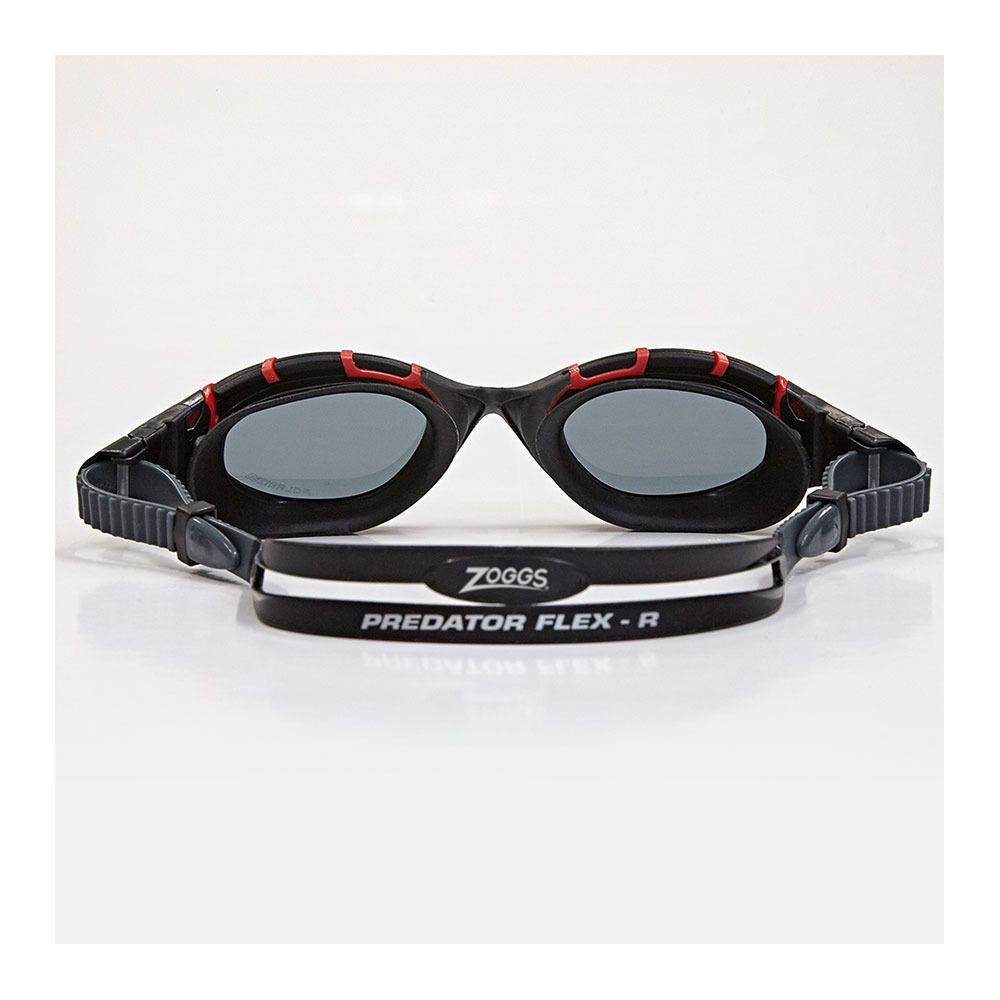 Zoggs PREDATOR FLEX - Lunettes de natation polarisés red/black/smoke polar