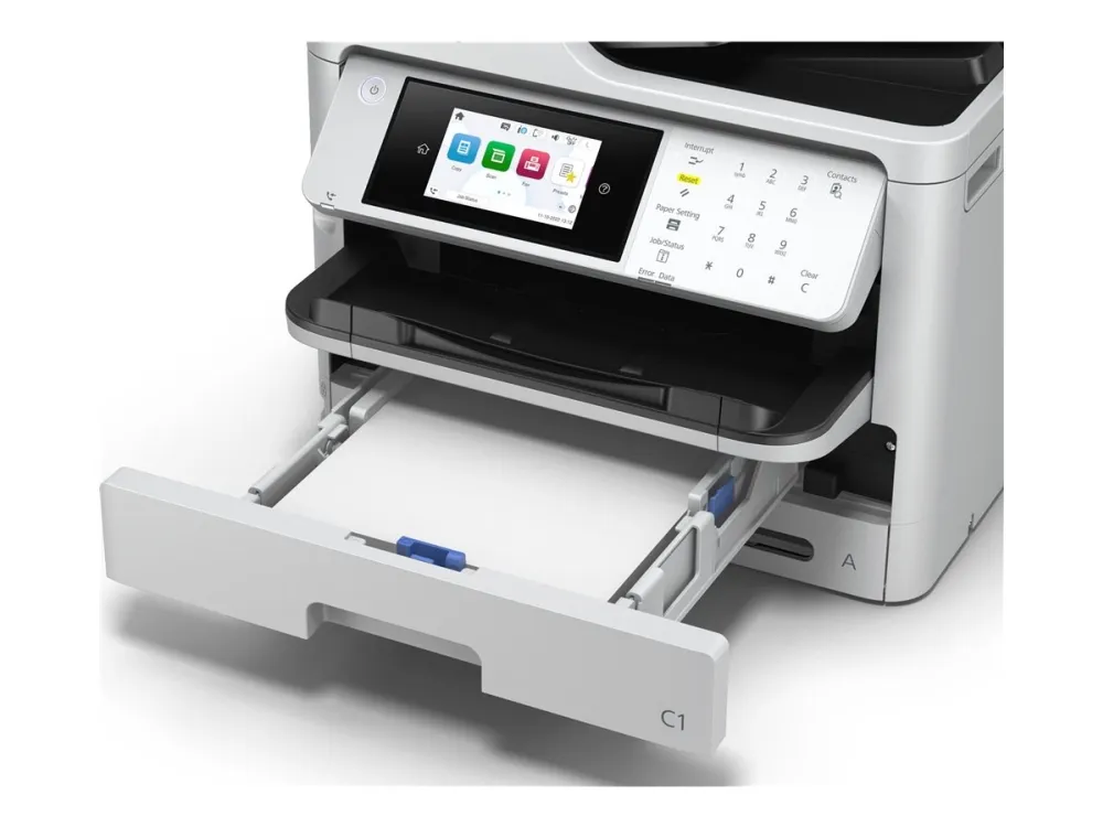 Epson WorkForce Pro WF-M5899DWF - Multifunktionsprinter - S/H - blækprinter - 216 x 297 mm (original) - A4/Legal (medie) - op til 25 spm (udskriver) - 330 ark - 33.6 Kbps - USB 2.0, Gigabit LAN, Wi-Fi(ac)