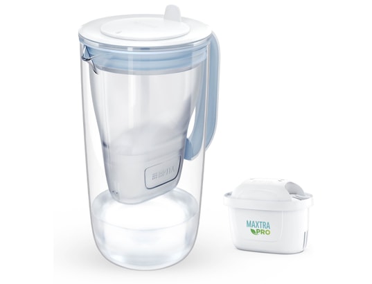 BRITA FRANCE - Carafe Carafe en verre bleue 1 cartouche MAXTRA PRO