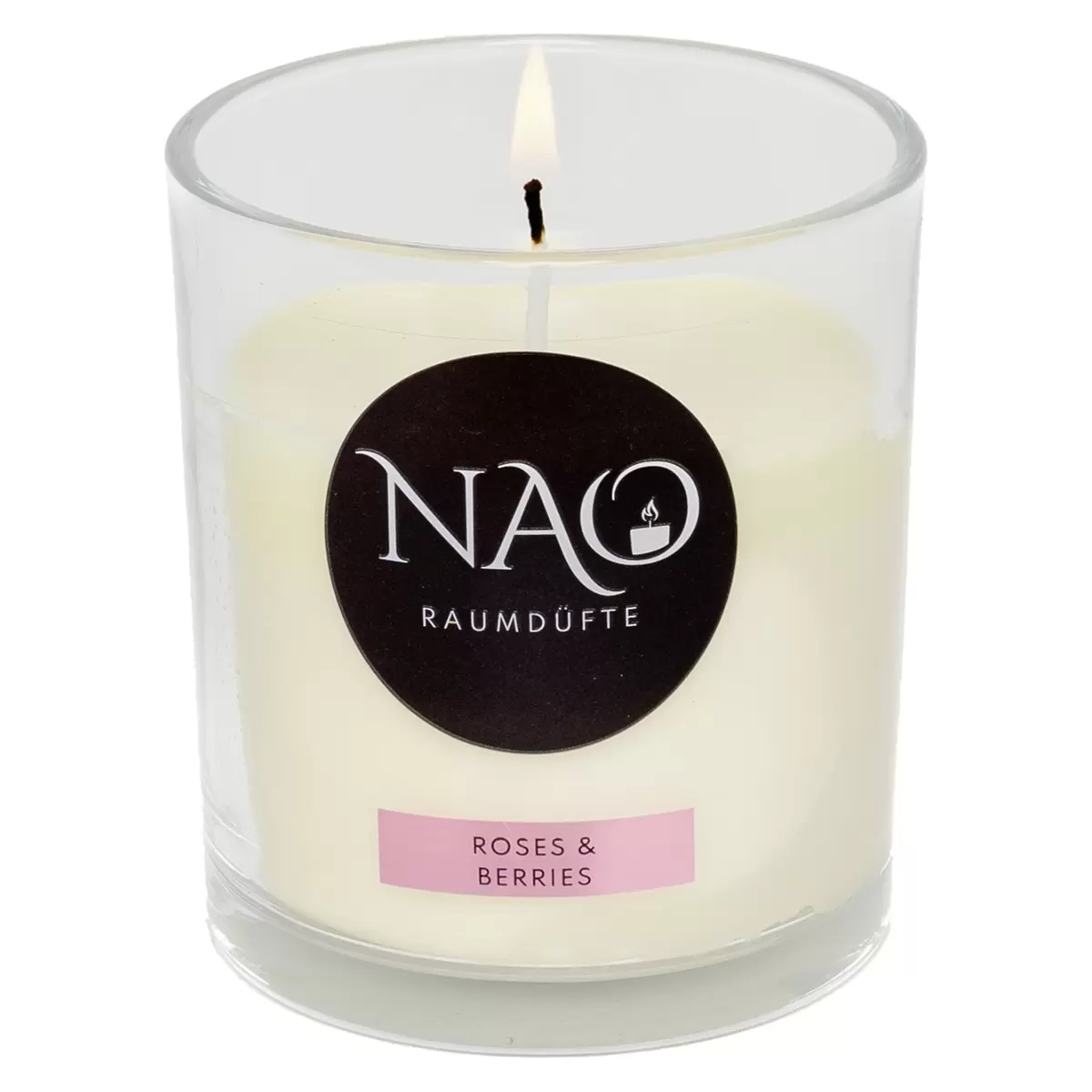 Duftkerze Roses & Berries NAO natur,transparent