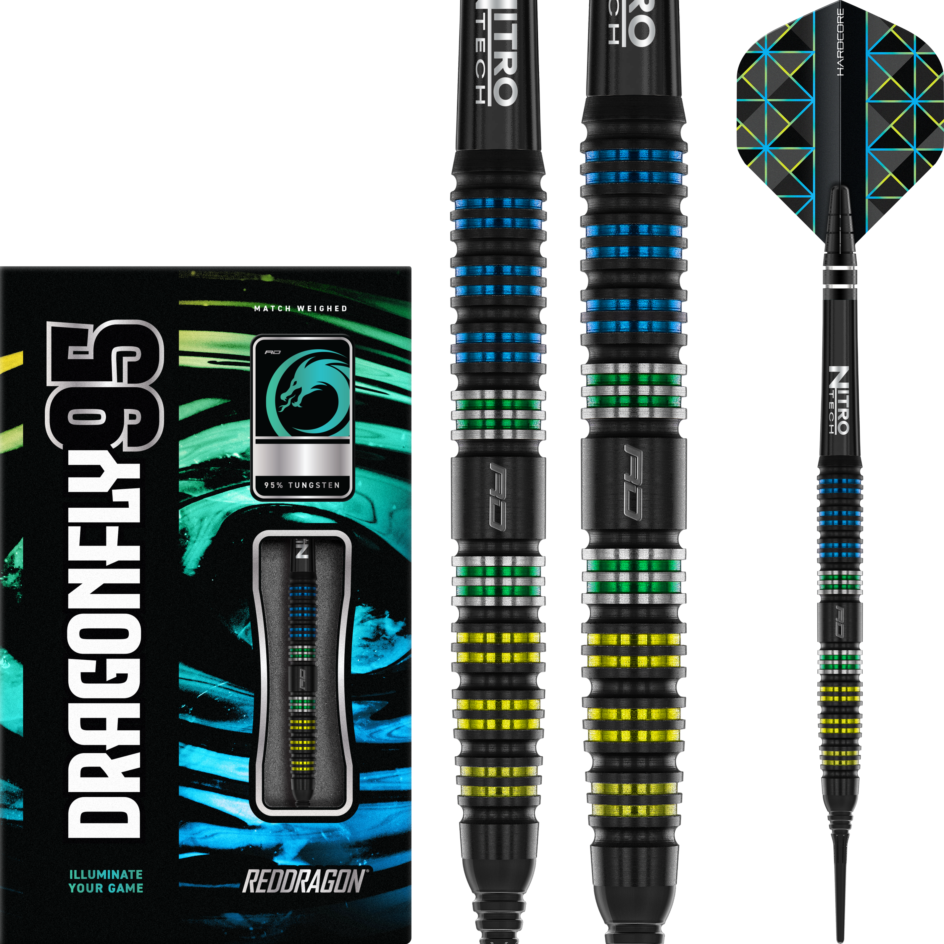 Red Dragon - Dragonfly Black 95 Tapered - Softdart