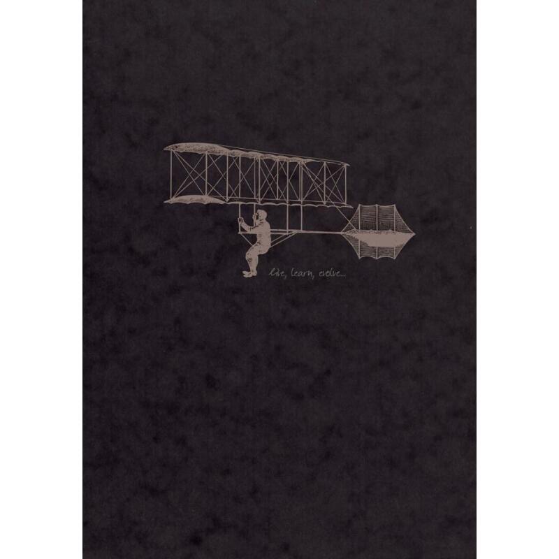 Flying Spirit carnet dos carré 60F 19x25cm 90g - Noir