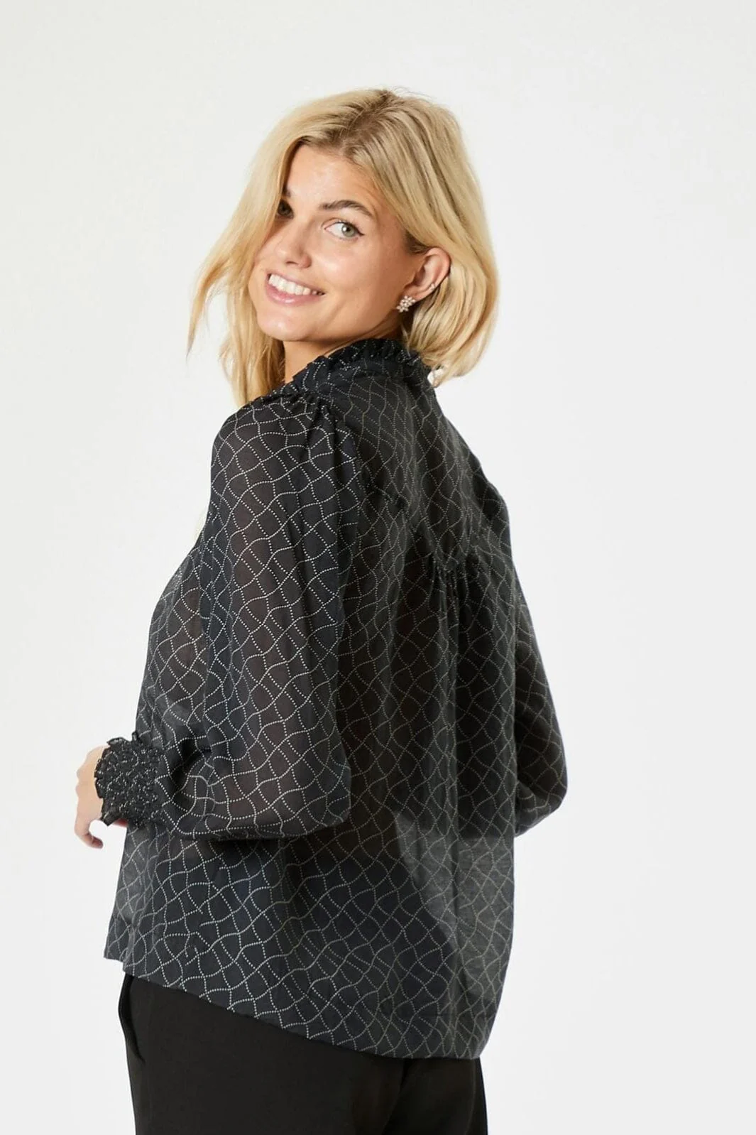 Neo Noir Karia Illusion Blouse
