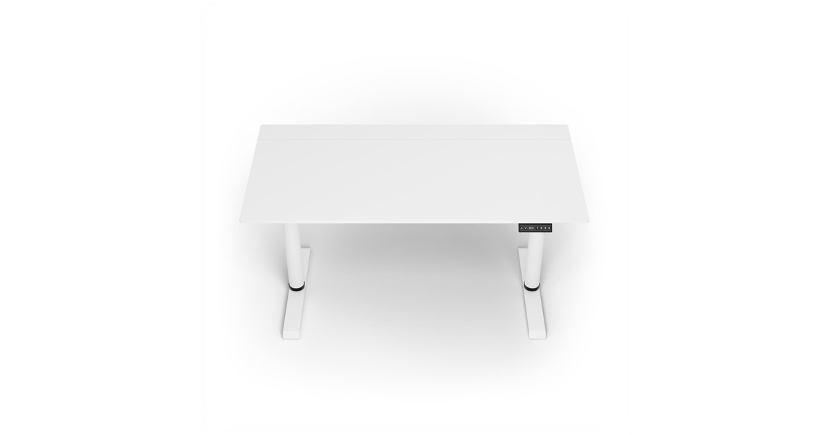 ArozziArena Nordico Sit/Stand Desk - White gaming desk  (Zwart)