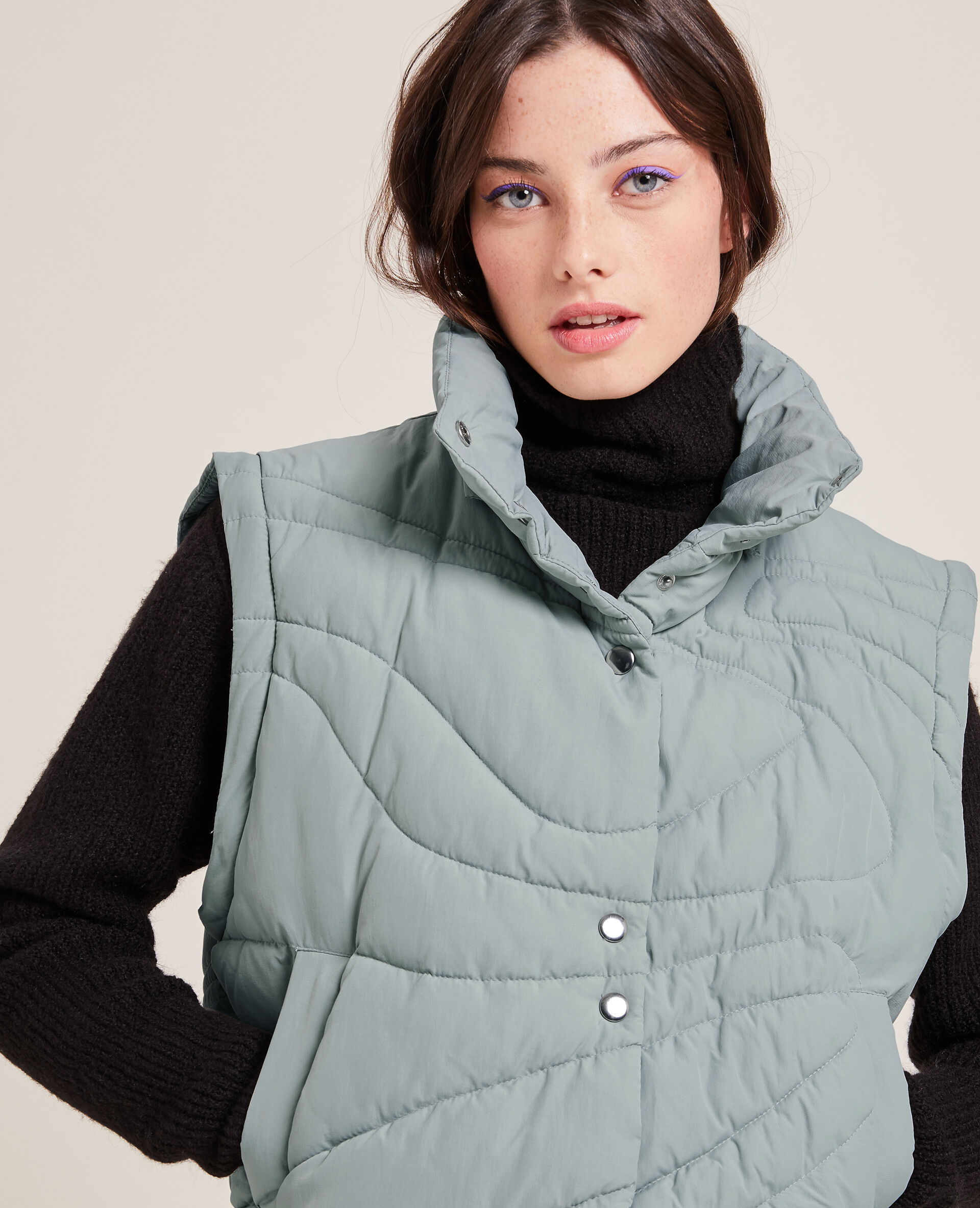 Doudoune matelassage wavy - Vert