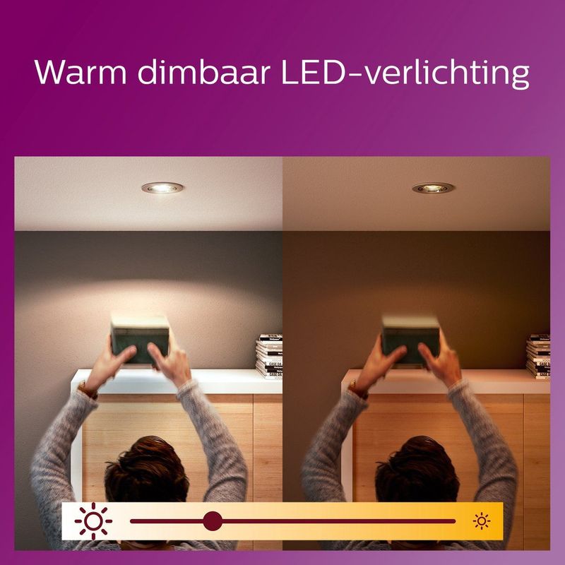 Philips - WarmGlow - LED-Spot - GU5.3 - Dimbaar - Warm Licht
