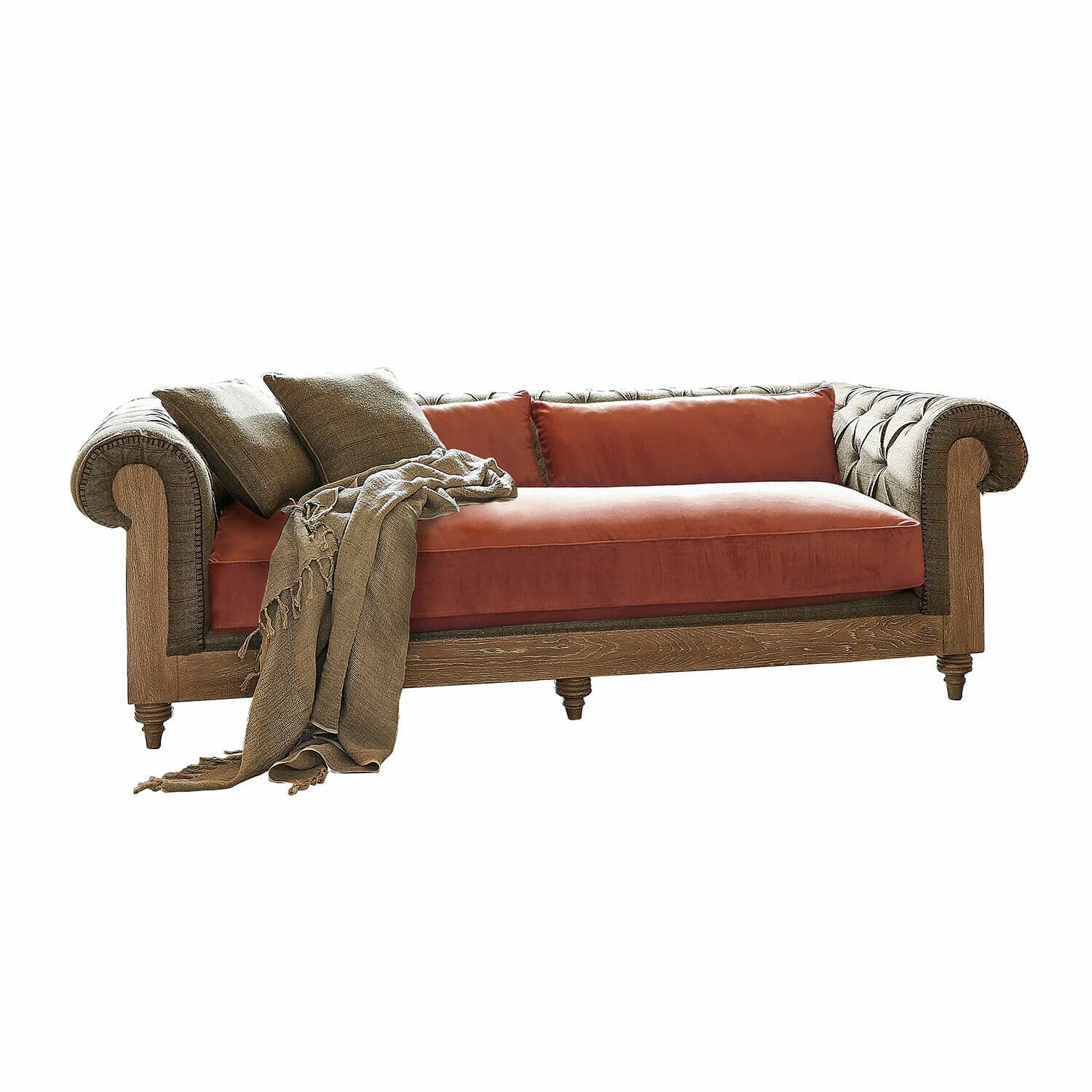 Sofa Kanani braun/terrakotta