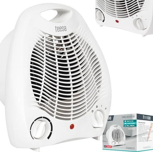 Teesa TSA8025 - Ventilatorkachel, warme en koude lucht, 3 standen, wit
