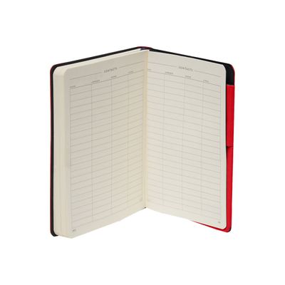 Legami My Notebook - Carnet de notes à élastique - 9,5 x 13,5 cm - ligné - rouge