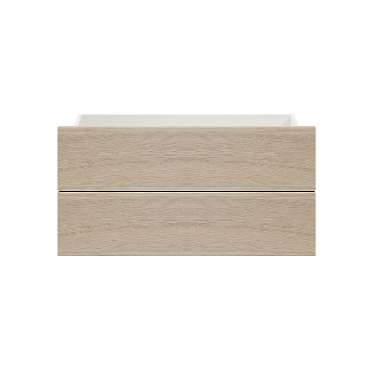 Lot de 2 tiroirs effet chêne GoodHome Atomia H. 18,5 x L. 74,4 x P 30 cm