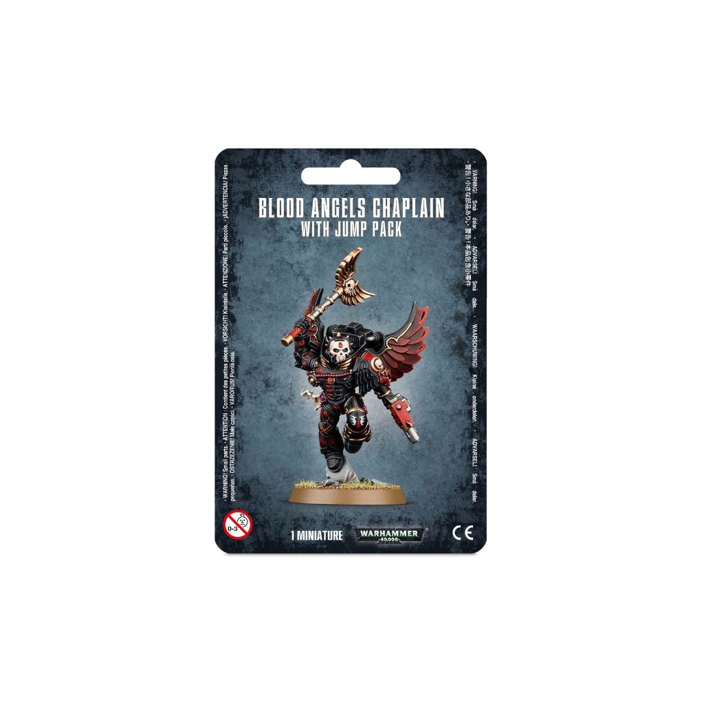 W40K : Adeptus Astartes Blood Angels - Chaplain with Jump Pack