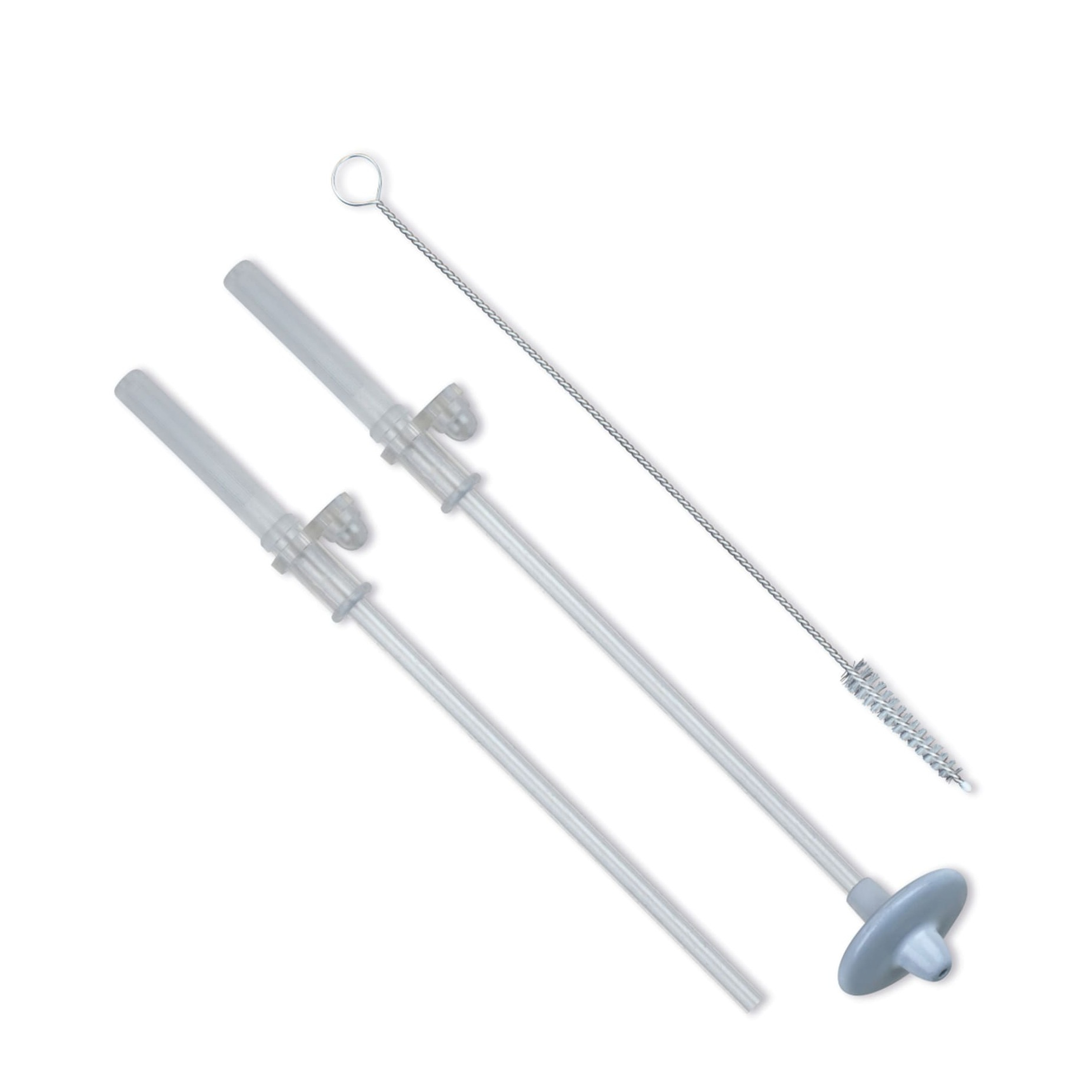 (3-tlg. Set) Ersatz Strohhalm und Reinigungs Bürste für Tippy Up Baby Trinkbecher (TT5012)
