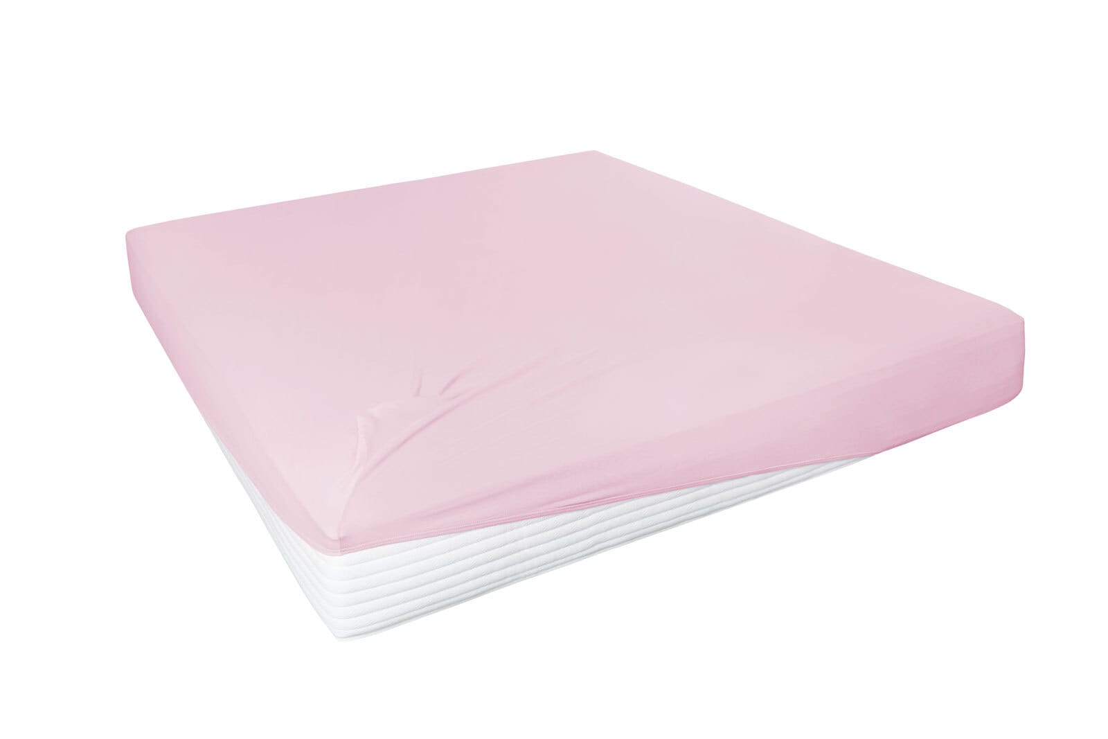 Vario Spannbetttuch Stretch Elasthan-Feinjersey 90 x 200-120 x 220 cm rose