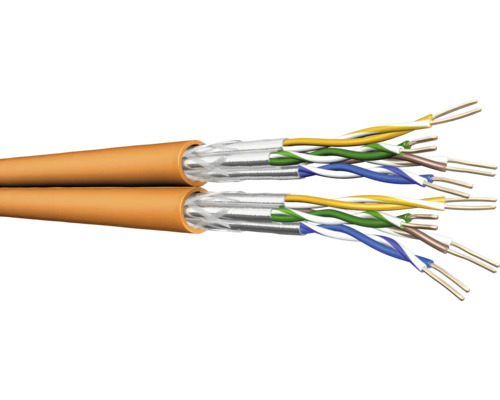 CAT 7 datakabel duplex 100 m oranje