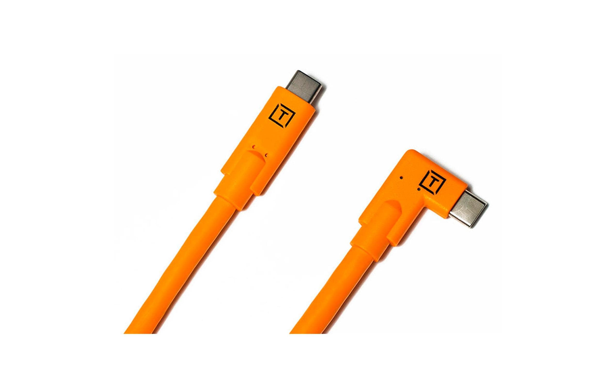 Kabel USB-C auf USB-C rechter Winkel orangeTether Tools Tether Pro USB-C auf USB-C