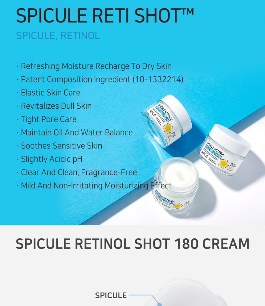 APLB - Spicule Retinol Shot 180 Crème