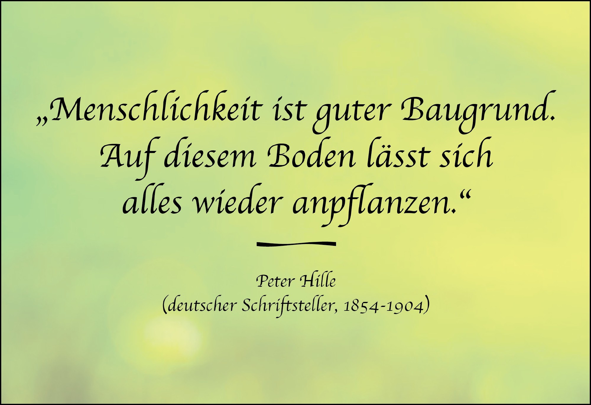 Postkarte 'Menschlichkeit ist guter Baugrund' günstig bestellen