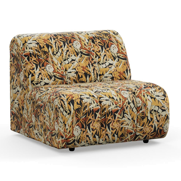 HKliving Wave bank element midden corduroy rib hay